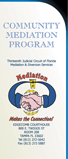 Community Mediation Program Brochure